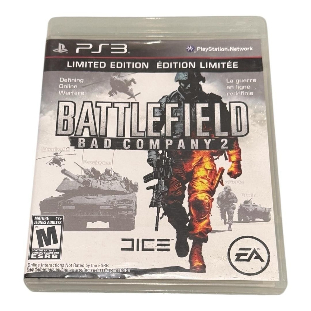 Battlefield Bad Company 2 Limited Edition PS3 PlayStation 3 Game EA M Rated FPS
